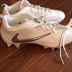 Brand new football cleats and gloves
